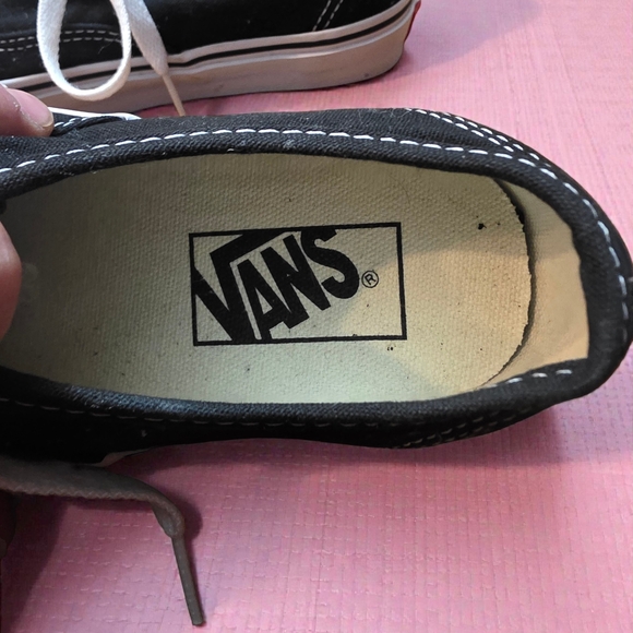 Vans Classic Black and White Sneakers - Picture 5 of 7